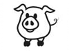 Ministempel - Motivstempel -Schwein