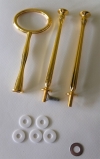 Etagere Metall-Stangen - Oval gold