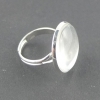 Ring  mit Cabochon - silber